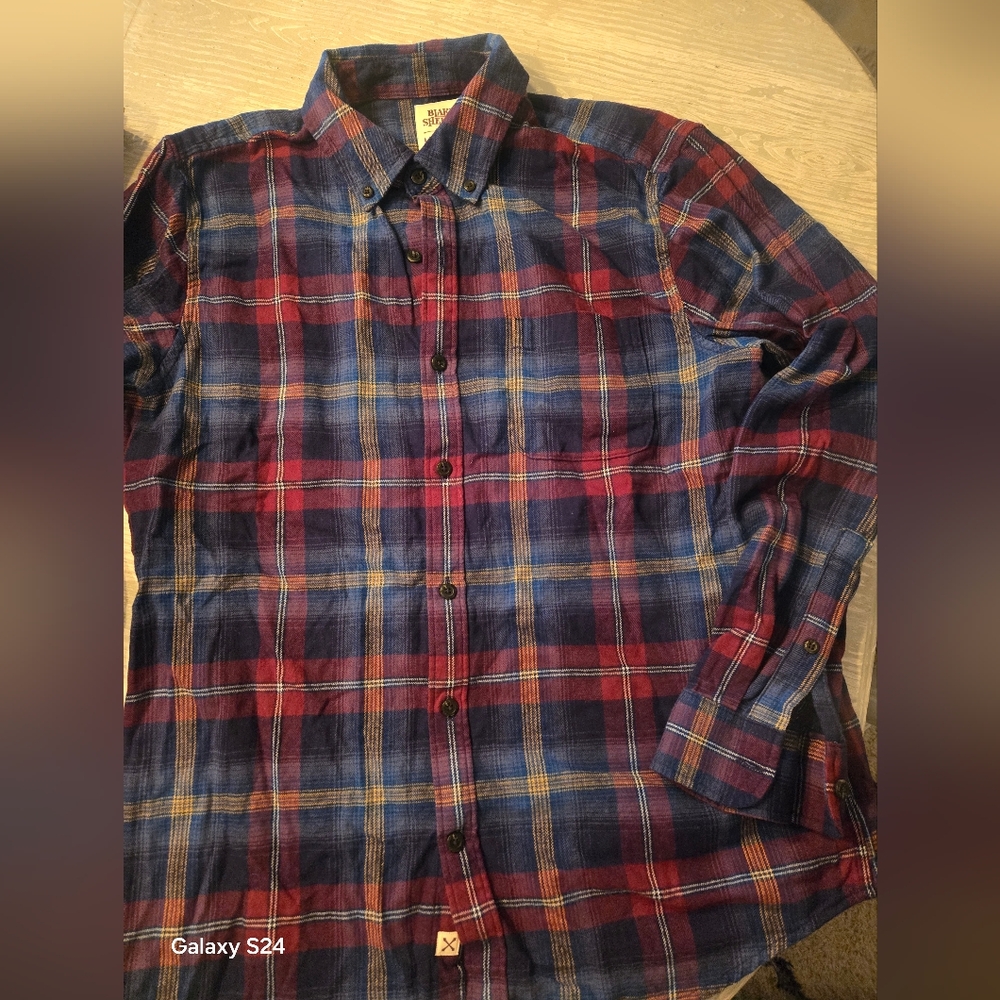 Lands' End Blake Shelton Mens Sz L Flannel